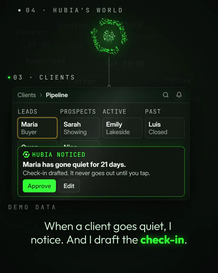 Clients: a scene from the film